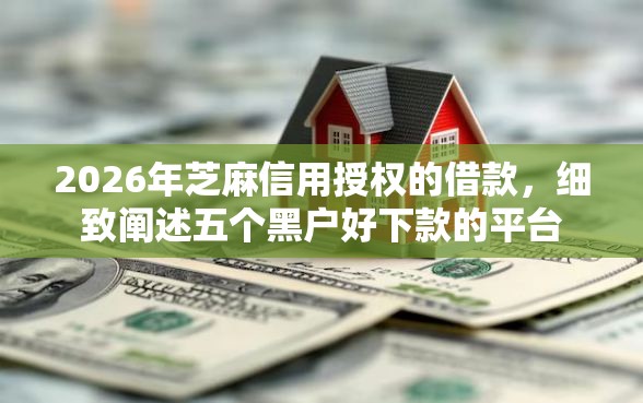 2026年芝麻信用授权的借款，细致阐述五个黑户好下款的平台