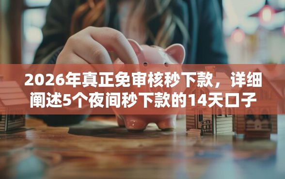 2026年真正免审核秒下款，详细阐述5个夜间秒下款的14天口子
