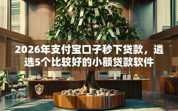 2026年支付宝口子秒下贷款，遴选5个比较好的小额贷款软件