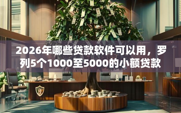 2026年哪些贷款软件可以用，罗列5个1000至5000的小额贷款口子