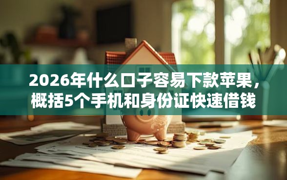 2026年什么口子容易下款苹果，概括5个手机和身份证快速借钱平台