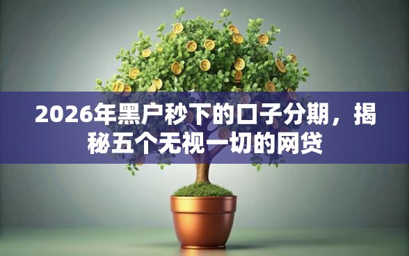 2026年黑户秒下的口子分期，揭秘五个无视一切的网贷