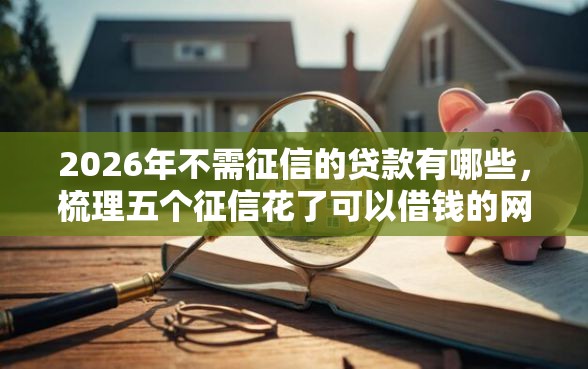 2026年不需征信的贷款有哪些，梳理五个征信花了可以借钱的网贷平台