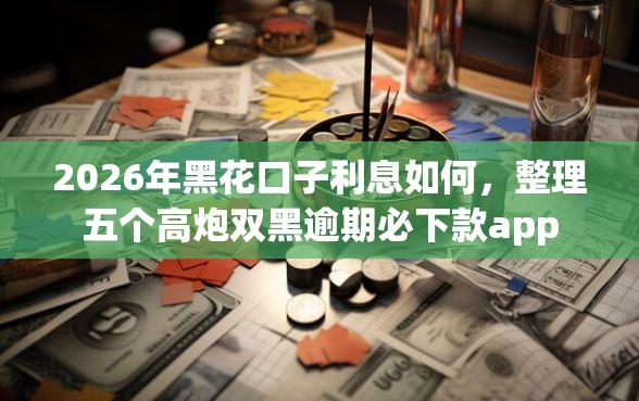 2026年黑花口子利息如何，整理五个高炮双黑逾期必下款app