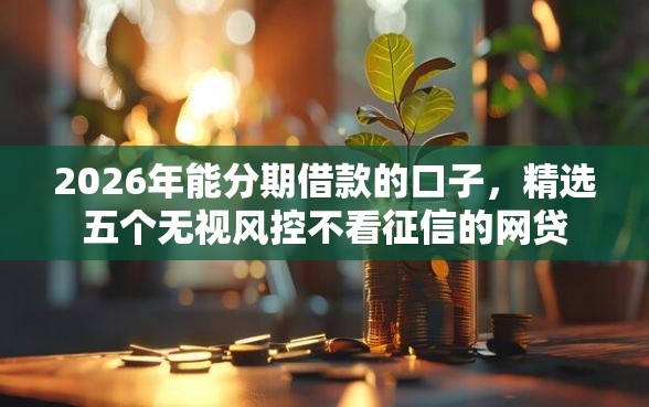 2026年能分期借款的口子，精选五个无视风控不看征信的网贷
