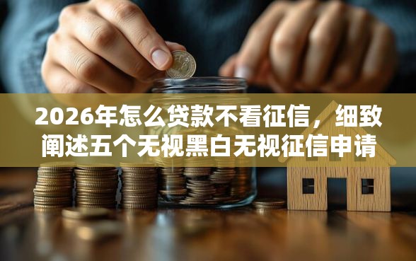 2026年怎么贷款不看征信，细致阐述五个无视黑白无视征信申请就下款的口子