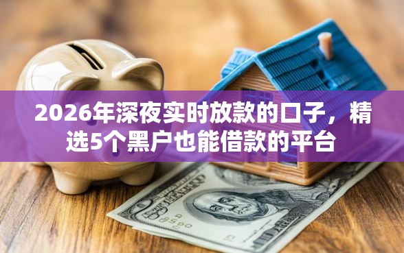 2026年深夜实时放款的口子，精选5个黑户也能借款的平台