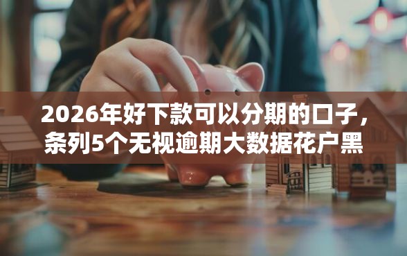 2026年好下款可以分期的口子，条列5个无视逾期大数据花户黑户软件