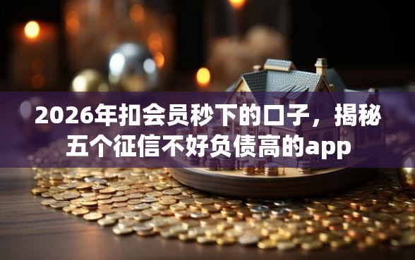 2026年扣会员秒下的口子，揭秘五个征信不好负债高的app
