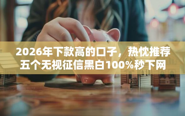 2026年下款高的口子，热忱推荐五个无视征信黑白100%秒下网贷口子