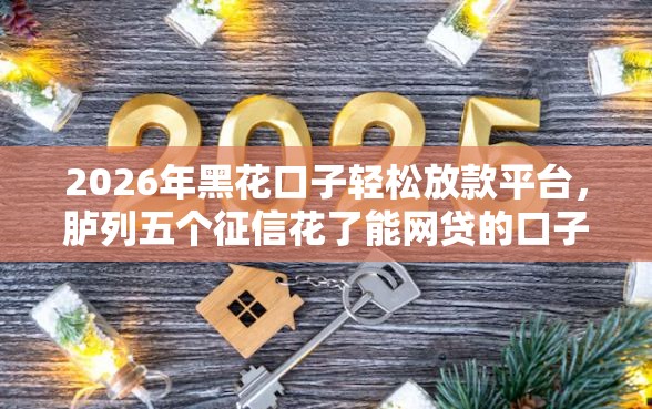 2026年黑花口子轻松放款平台，胪列五个征信花了能网贷的口子