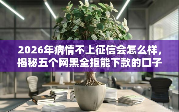 2026年病情不上征信会怎么样，揭秘五个网黑全拒能下款的口子