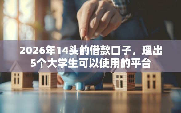 2026年14头的借款口子，理出5个大学生可以使用的平台