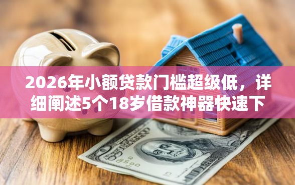 2026年小额贷款门槛超级低，详细阐述5个18岁借款神器快速下款软件