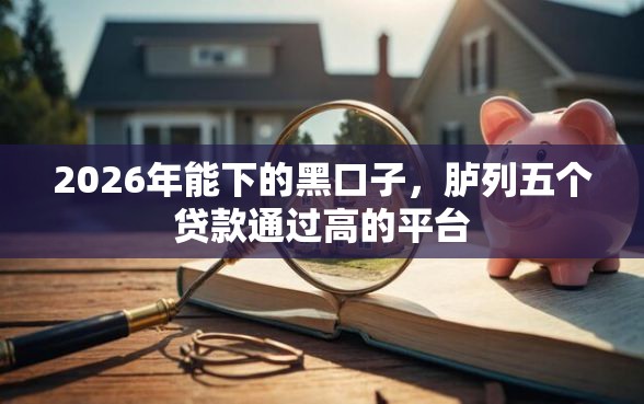 2026年能下的黑口子，胪列五个贷款通过高的平台