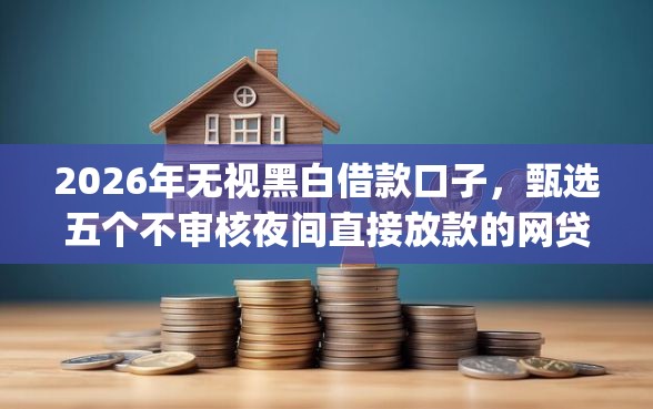 2026年无视黑白借款口子,甄选五个不审核夜间直接放款的网贷app 2026年无视黑白借款口子,甄选五个不审核夜间直接放款的网贷app