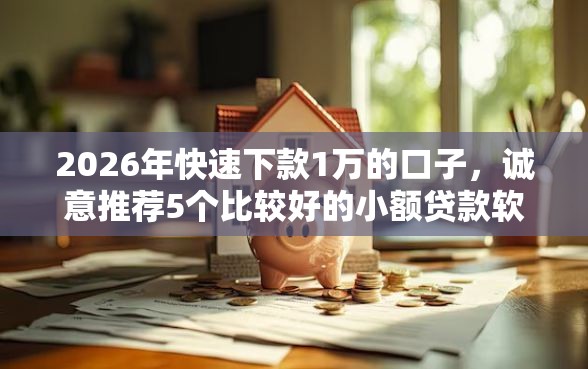 2026年快速下款1万的口子，诚意推荐5个比较好的小额贷款软件