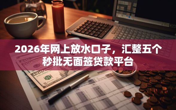 2026年网上放水口子，汇整五个秒批无面签贷款平台