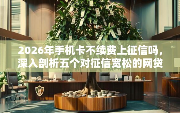 2026年手机卡不续费上征信吗，深入剖析五个对征信宽松的网贷口子