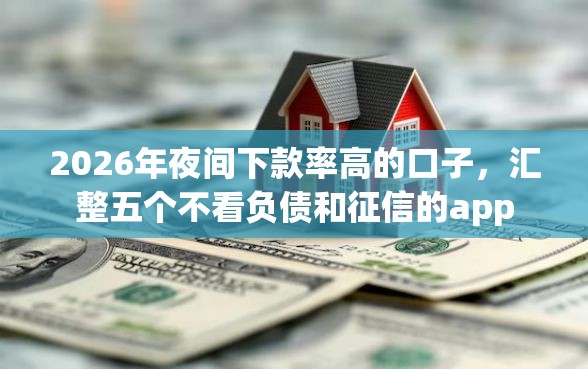 2026年夜间下款率高的口子，汇整五个不看负债和征信的app
