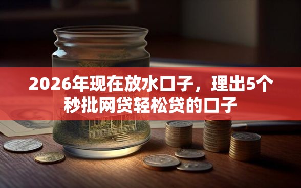 2026年现在放水口子，理出5个秒批网贷轻松贷的口子