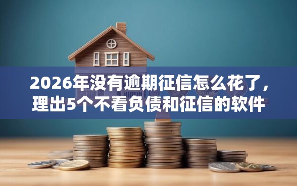 2026年没有逾期征信怎么花了，理出5个不看负债和征信的软件