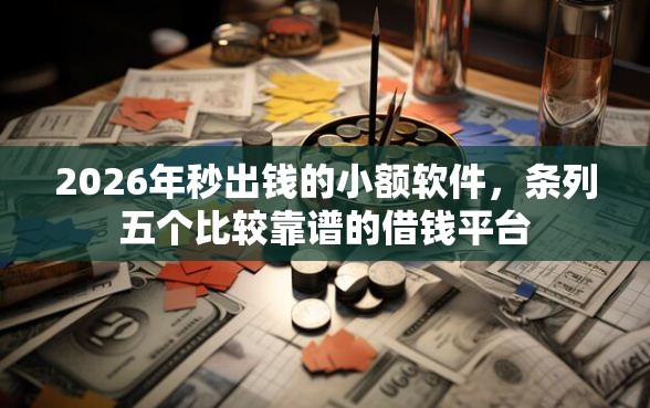 2026年秒出钱的小额软件，条列五个比较靠谱的借钱平台