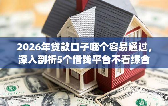 2026年贷款口子哪个容易通过，深入剖析5个借钱平台不看综合评估的app