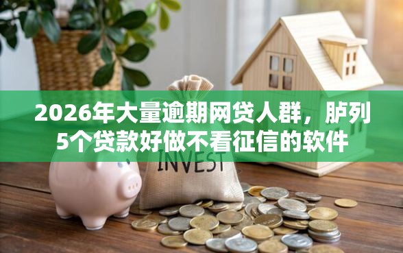 2026年大量逾期网贷人群，胪列5个贷款好做不看征信的软件