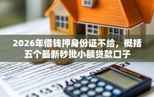 2026年借钱押身份证不给，概括五个最新秒批小额贷款口子