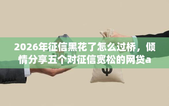 2026年征信黑花了怎么过桥,倾情分享五个对征信宽松的网贷app 2026年征信黑花了怎么过桥,倾情分享五个对征信宽松的网贷app