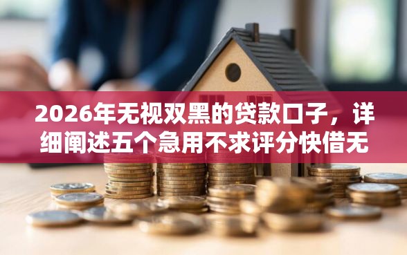 2026年无视双黑的贷款口子，详细阐述五个急用不求评分快借无忧的口子