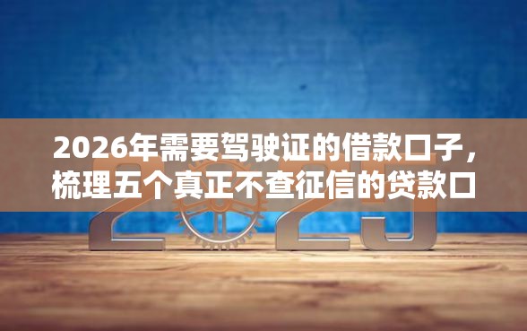 2026年需要驾驶证的借款口子，梳理五个真正不查征信的贷款口子