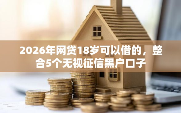 2026年网贷18岁可以借的，整合5个无视征信黑户口子