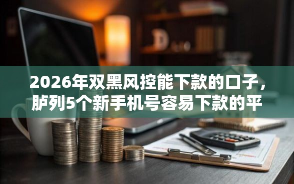 2026年双黑风控能下款的口子，胪列5个新手机号容易下款的平台