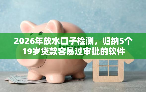 2026年放水口子检测，归纳5个19岁贷款容易过审批的软件