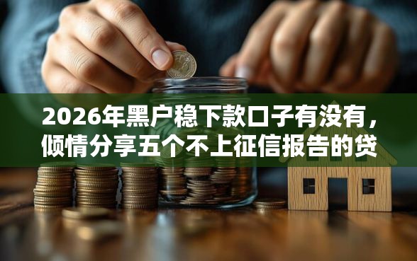 2026年黑户稳下款口子有没有，倾情分享五个不上征信报告的贷款平台