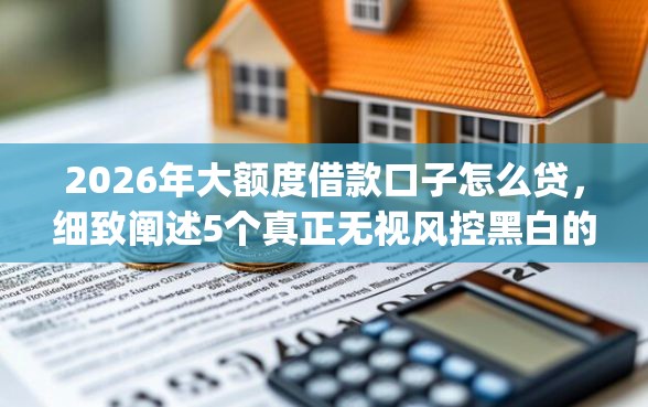 2026年大额度借款口子怎么贷，细致阐述5个真正无视风控黑白的网贷app