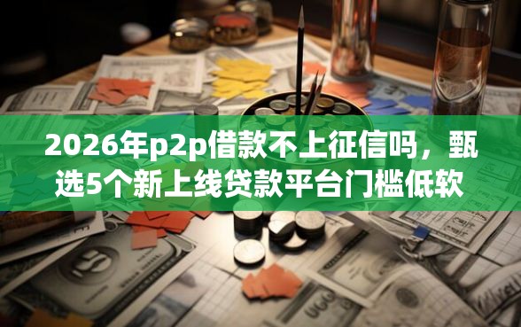 2026年p2p借款不上征信吗，甄选5个新上线贷款平台门槛低软件