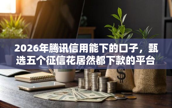 2026年腾讯信用能下的口子，甄选五个征信花居然都下款的平台
