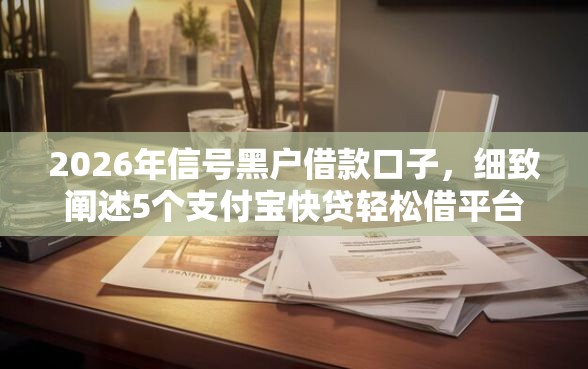 2026年信号黑户借款口子,细致阐述5个支付宝快贷轻松借平台 2026年信号黑户借款口子,细致阐述5个支付宝快贷轻松借平台