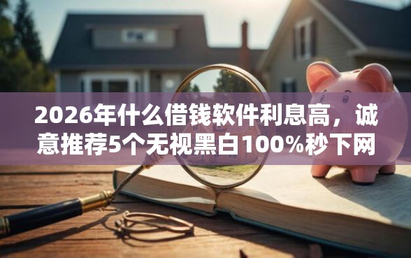 2026年什么借钱软件利息高，诚意推荐5个无视黑白100%秒下网贷口子