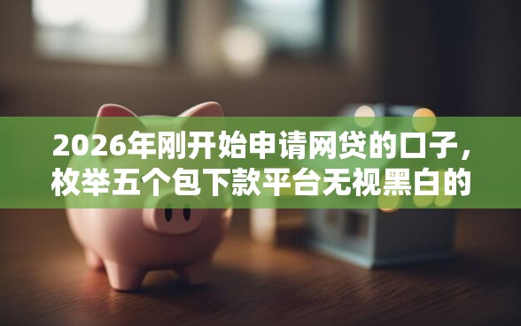 2026年刚开始申请网贷的口子，枚举五个包下款平台无视黑白的网贷