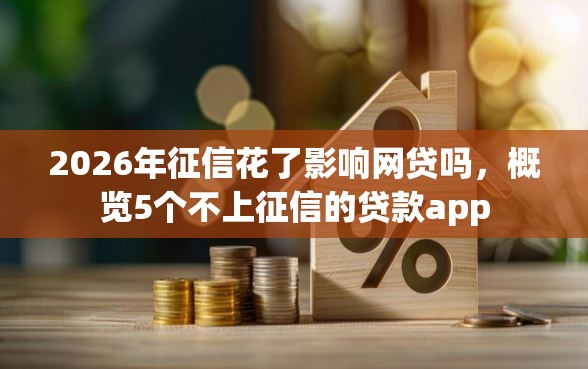 2026年征信花了影响网贷吗，概览5个不上征信的贷款app