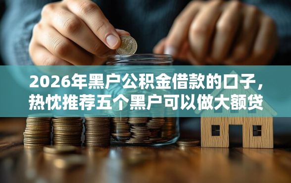 2026年黑户公积金借款的口子，热忱推荐五个黑户可以做大额贷款软件