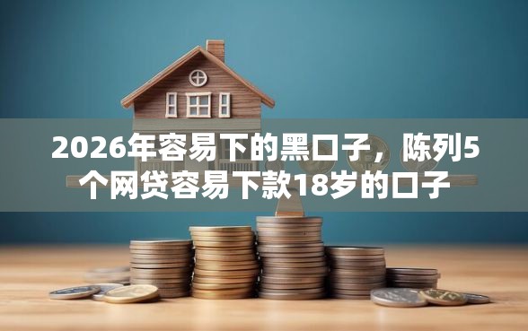 2026年容易下的黑口子，陈列5个网贷容易下款18岁的口子