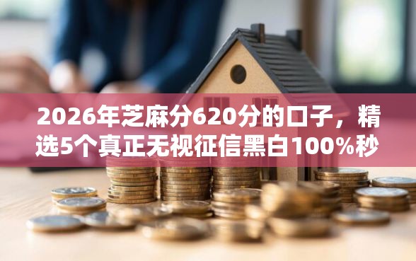 2026年芝麻分620分的口子，精选5个真正无视征信黑白100%秒下网贷