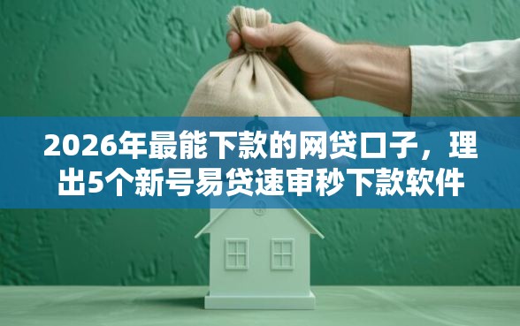 2026年最能下款的网贷口子，理出5个新号易贷速审秒下款软件