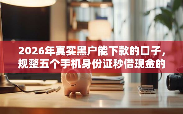 2026年真实黑户能下款的口子，规整五个手机身份证秒借现金的平台