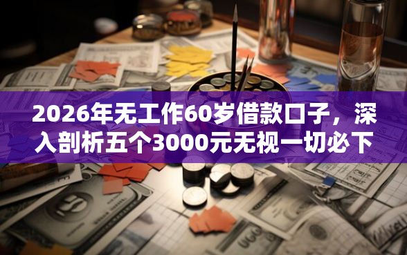 2026年无工作60岁借款口子，深入剖析五个3000元无视一切必下款的口子